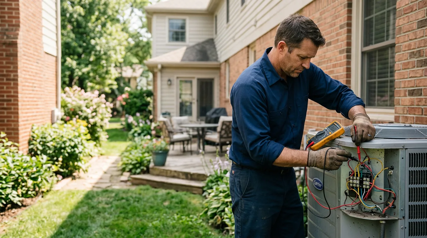HVAC technician working near Conway Springs, KS